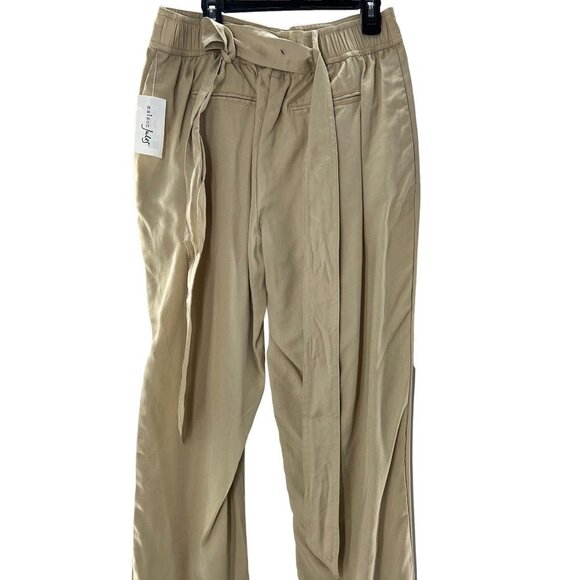 28. NWT Madison Jules Medium Tan Crop Pants w/Cuffs, 2 Pockets and Matching Belt - Picture 4 of 4